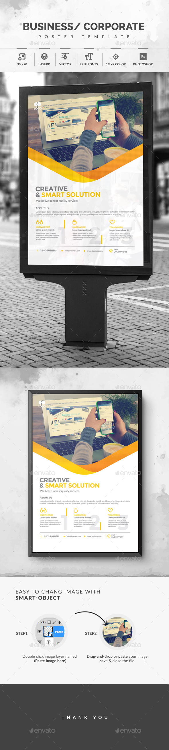 Corporate Poster - Signage Print Templates