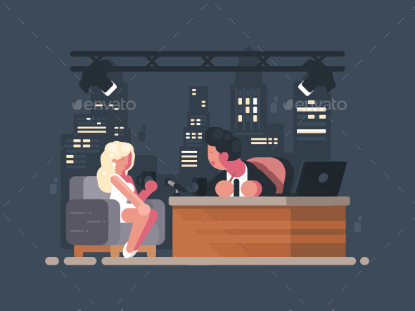 Evening Entertainment TV Show - Miscellaneous Vectors