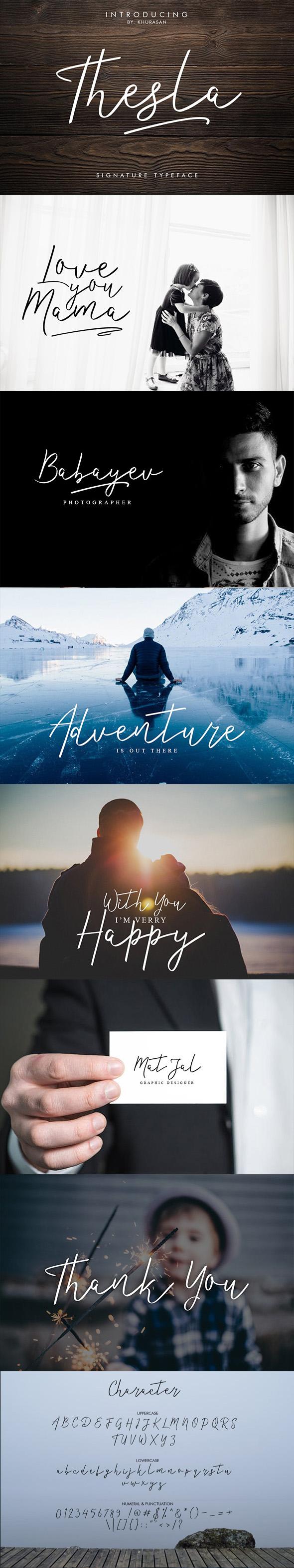 Thesla Script - Script Fonts