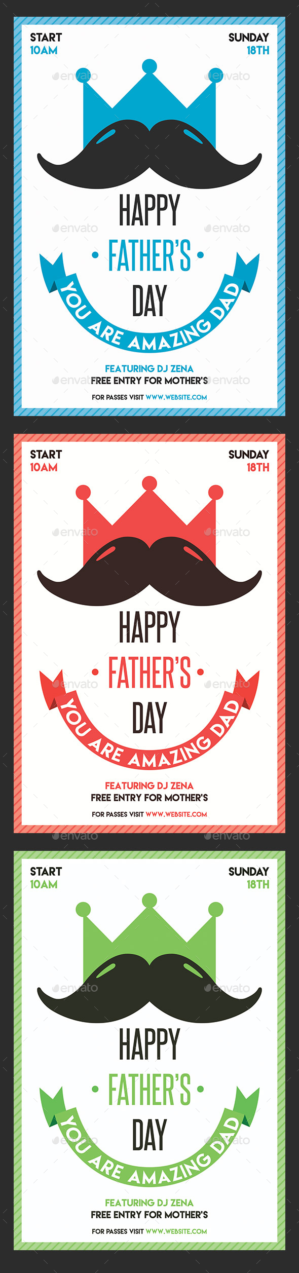 Father's Day Celebration Flyer - Clubs & Parties Events