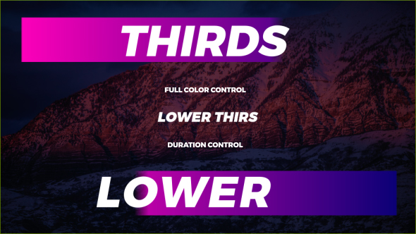 Typo Lower Thirds - VideoHive 20169882