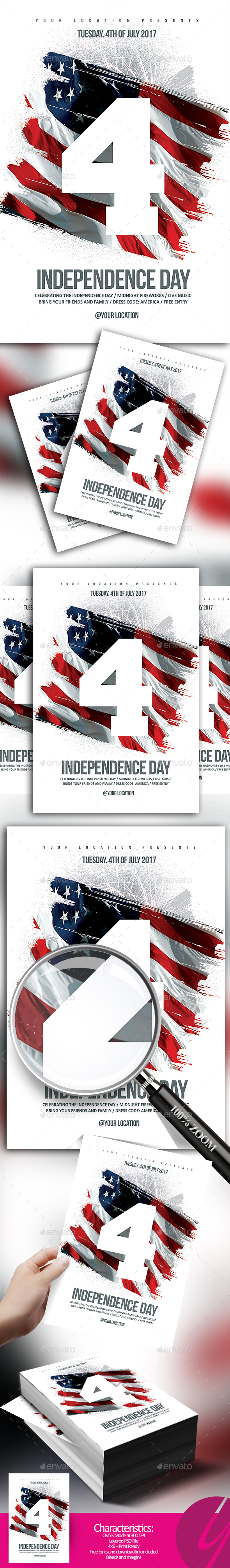 4th of July / Independence Day Flyer - Holidays Events