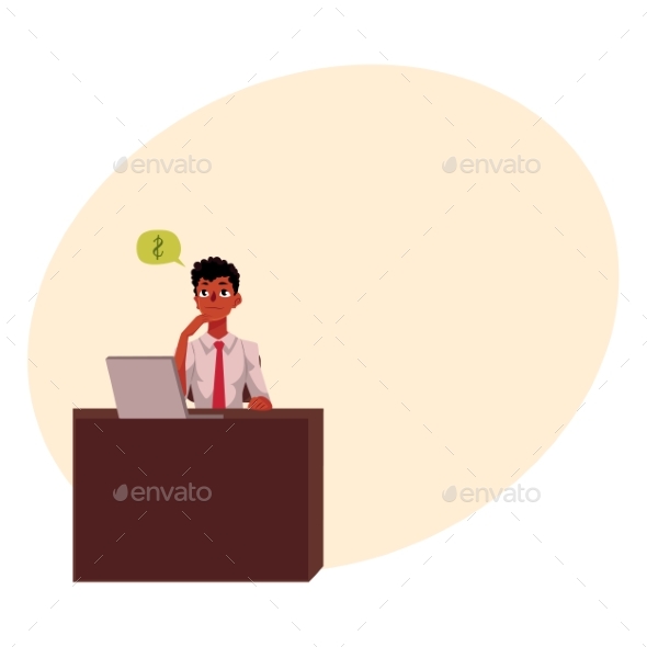 Black, African American Businessman, Manager - People Characters