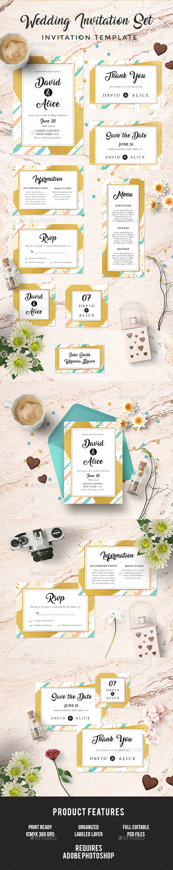 Wedding Invitation Set - Weddings Cards & Invites