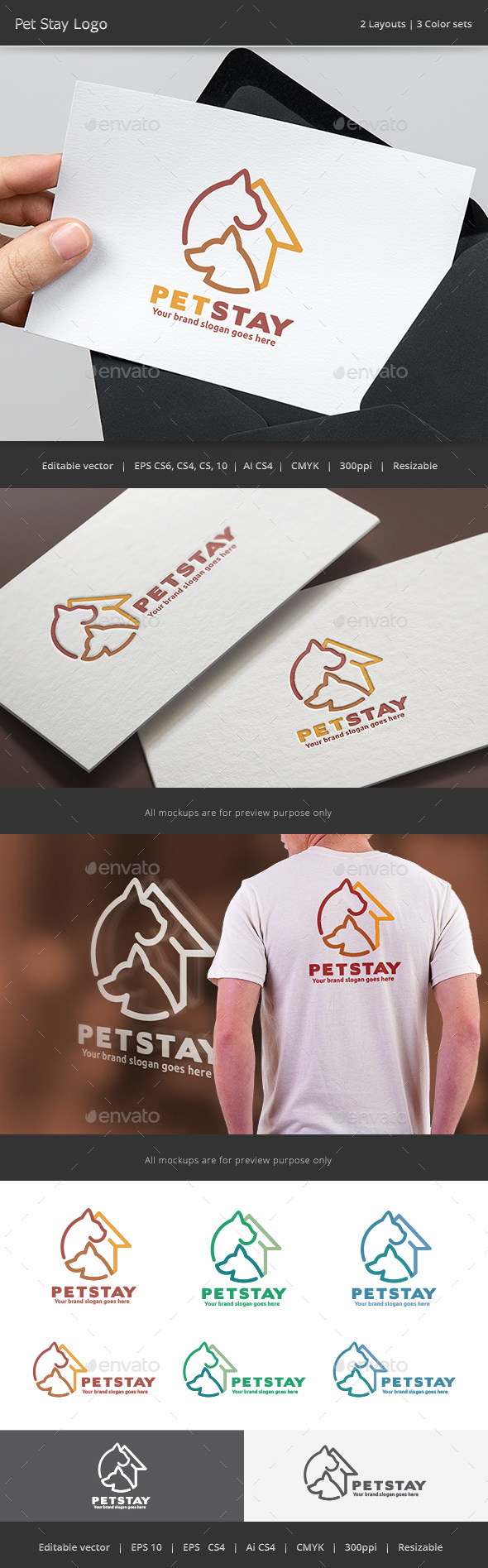 Pet Stay Logo - Animals Logo Templates