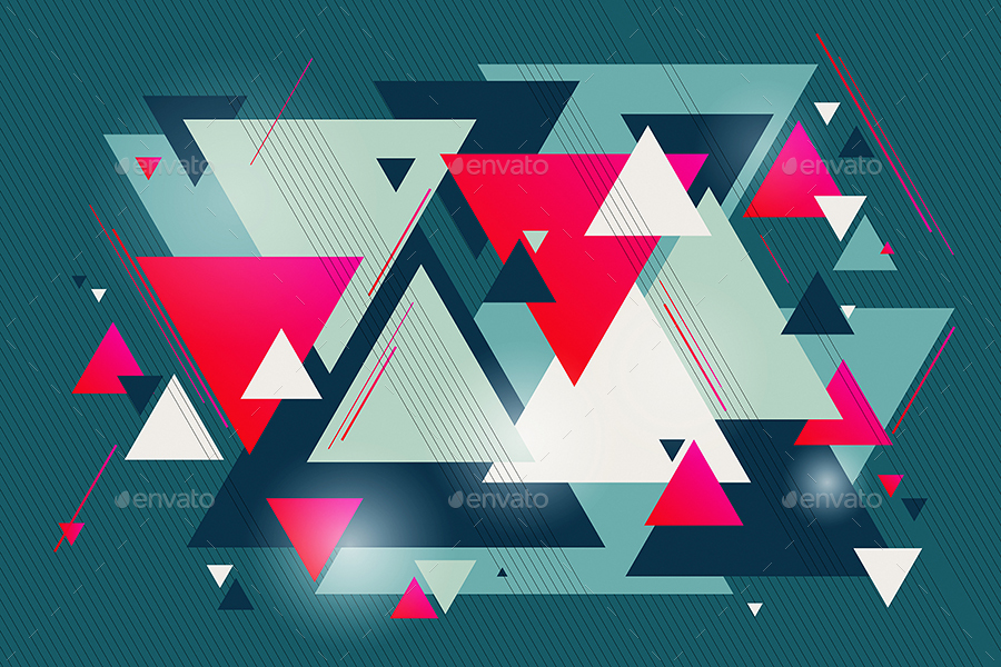 Triangles Shapes Backgrounds By Themefire Graphicriver