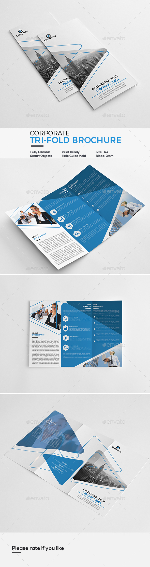 Corporate Tri-Fold Brochure - Corporate Brochures