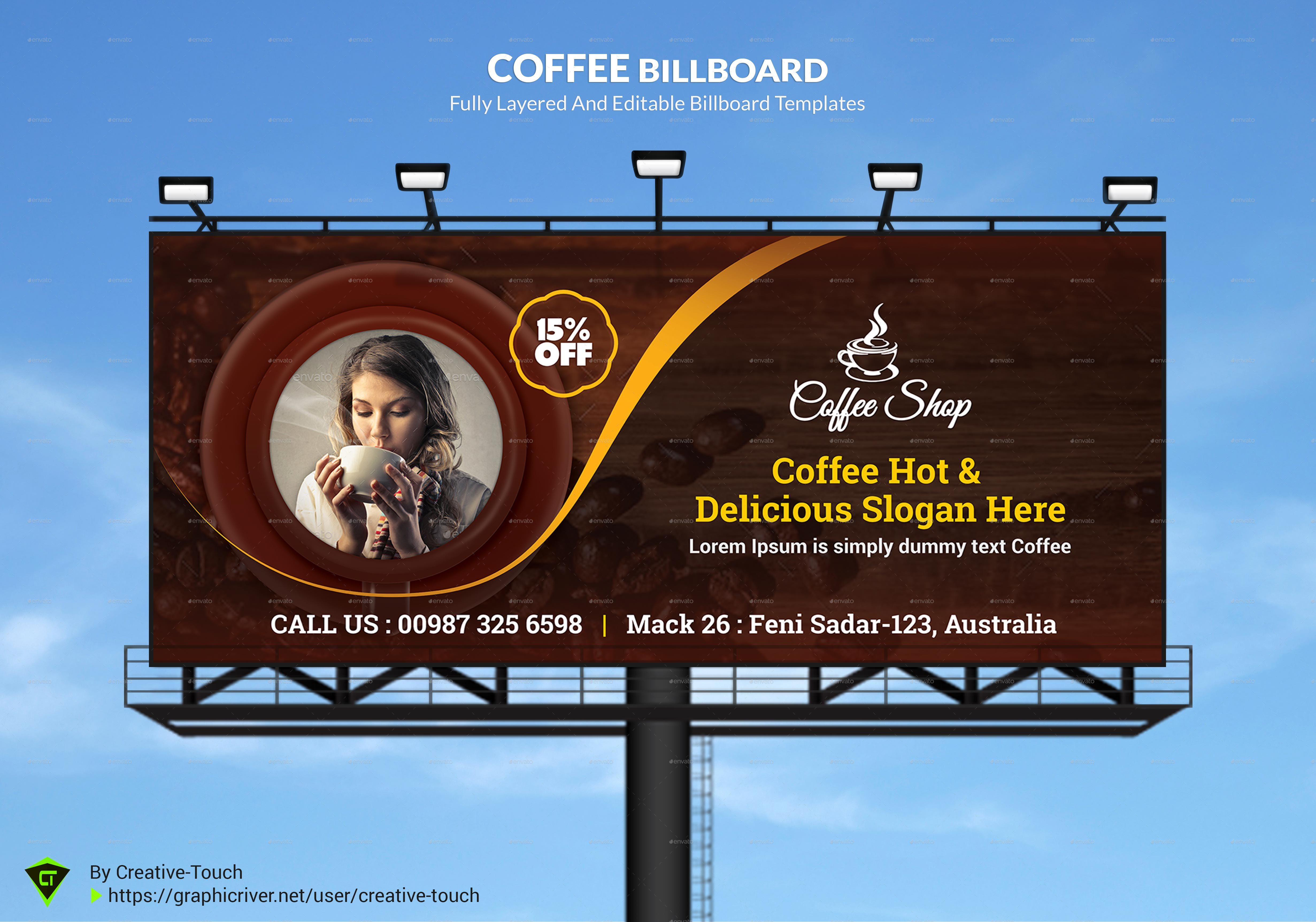 Coffee Billboard Print Templates Graphicriver