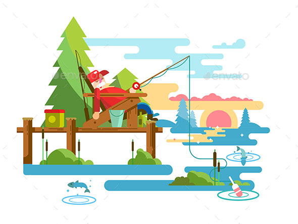 Rest Fishing Design - Sports/Activity Conceptual