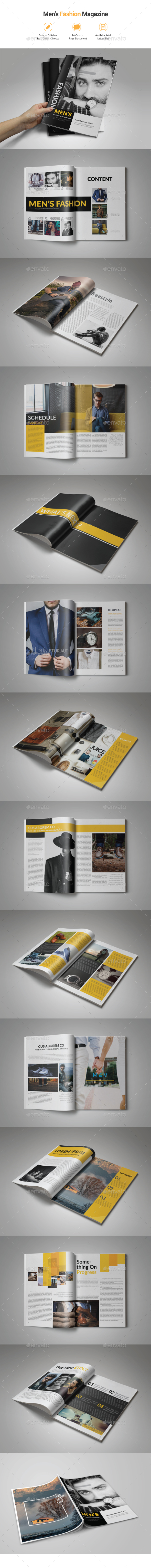 Men's Fashion Magazine - Magazines Print Templates
