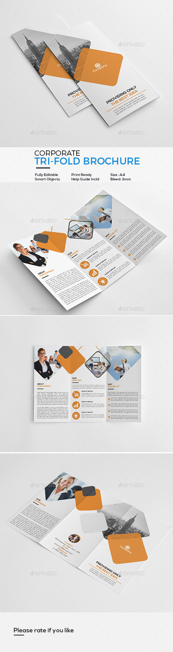 Corporate Tri-Fold Brochure - Corporate Brochures