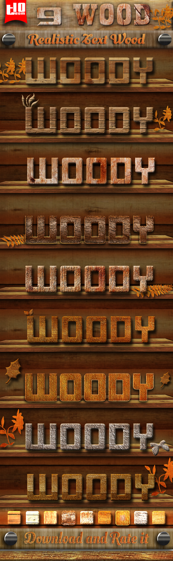 9 Wood Text Effect 3 - Text Effects Styles