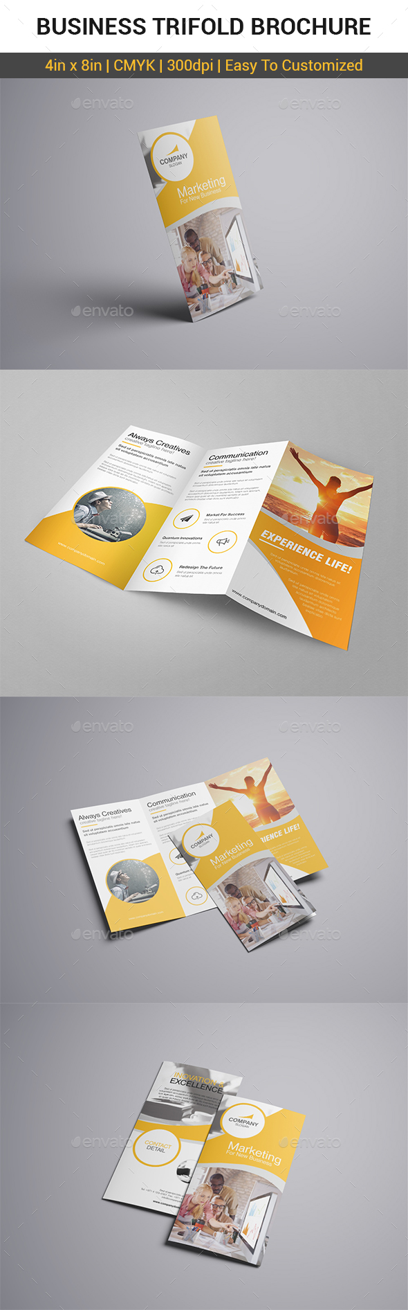 Business Trifold Brochure - Brochures Print Templates