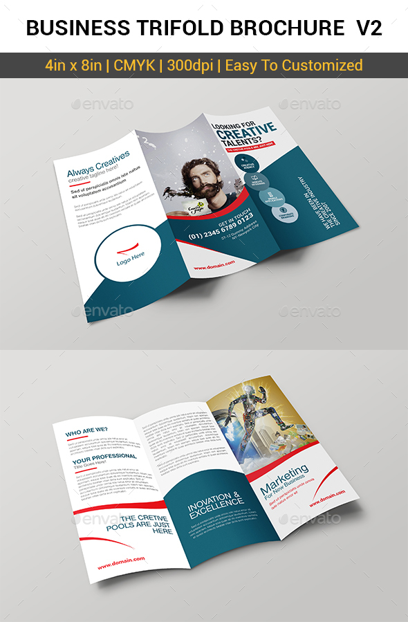 Business Trifold Brochure v2 - Brochures Print Templates