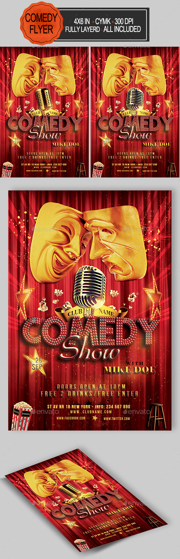Comedy Show Flyer - Events Flyers