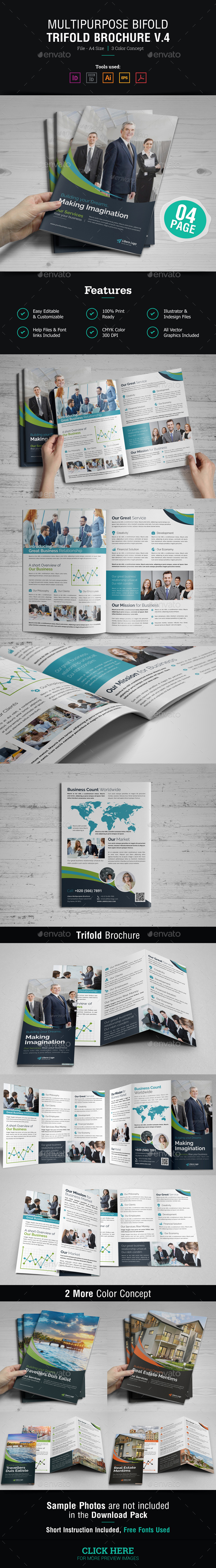 Multipurpose Bifold & Trifold Brochure v.4 - Corporate Brochures