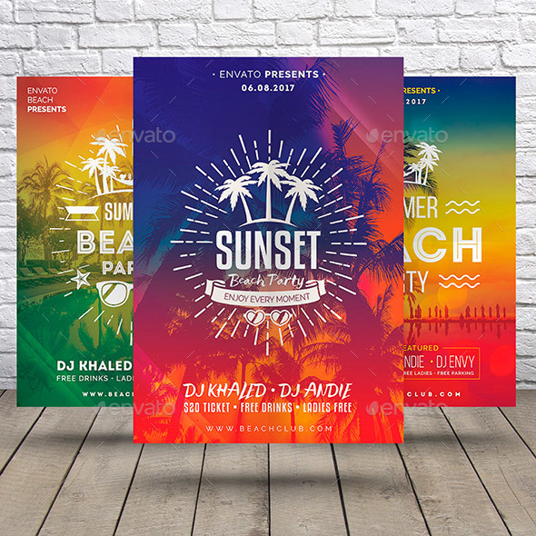 Summer Bundle Flyers Template