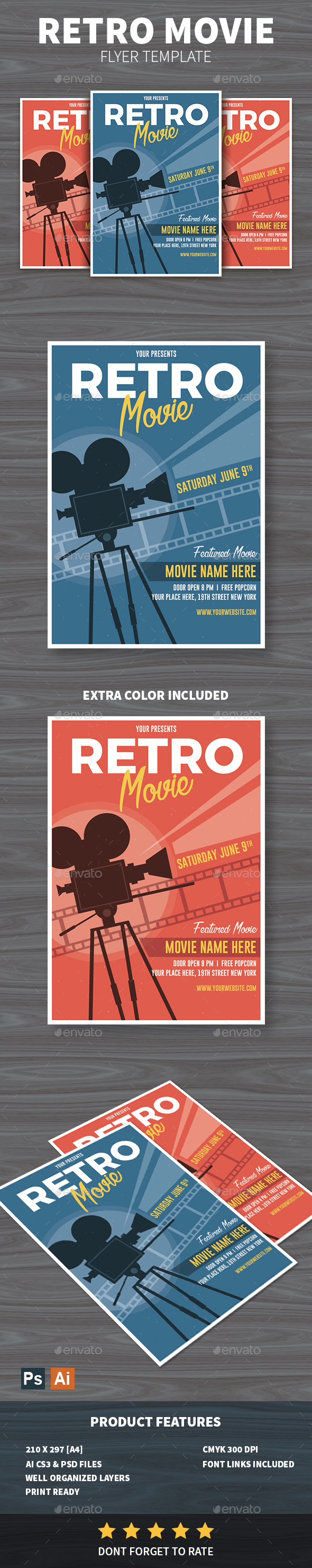 Retro Movie Flyer