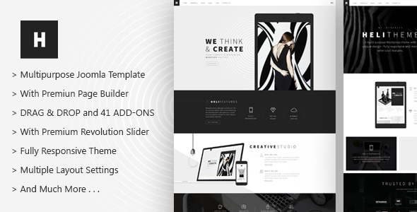 Heli - A Creative Multipurpose Joomla Template - Creative Joomla