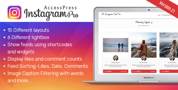 AccessPress Instagram Feed Pro - CodeCanyon Item for Sale