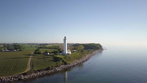 Lighthouse In Keldsnor, Denmark alt