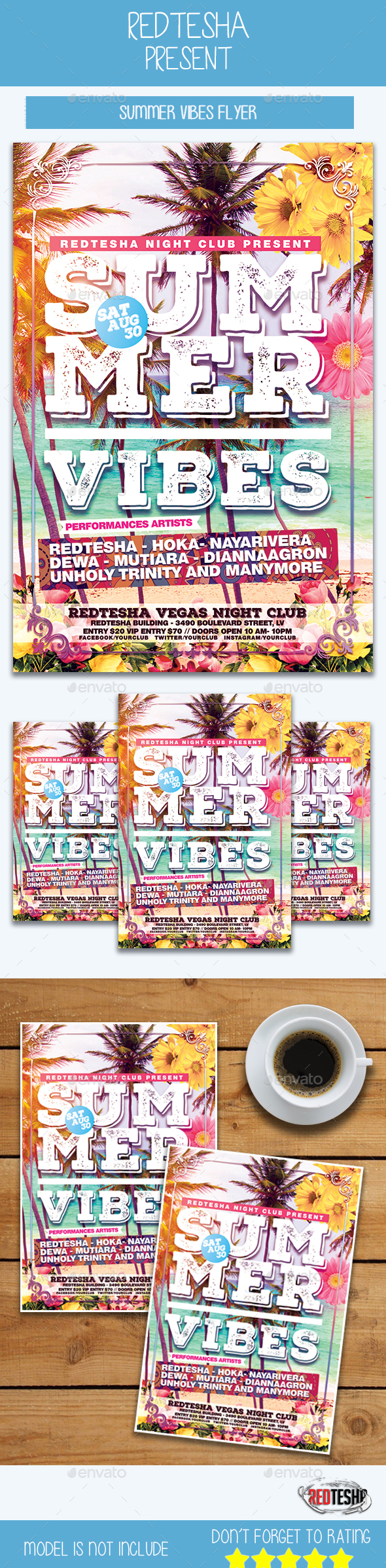Summer Vibes - Events Flyers