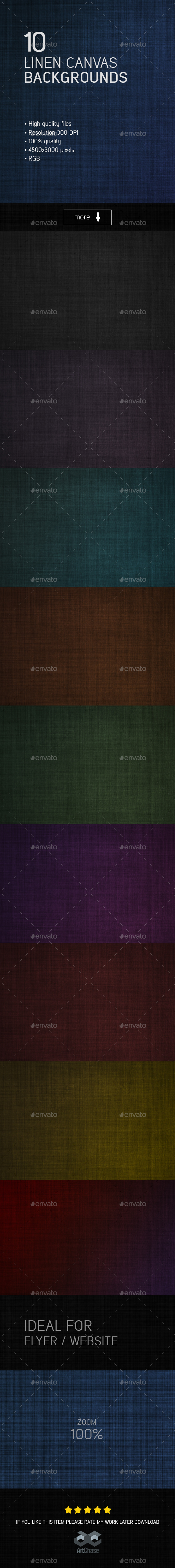 10 Linen Canvas Backgrounds - Abstract Backgrounds