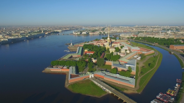 Aerial View of Peter and Paul Fortress alt