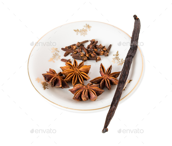 vanilla pod with anise stars and cloves stock photo by indigolotos https photodune net item vanilla pod with anise stars and cloves 20184301
