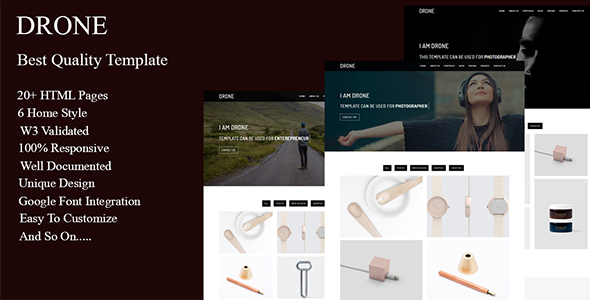 Drone - Minimal Portfolio Template