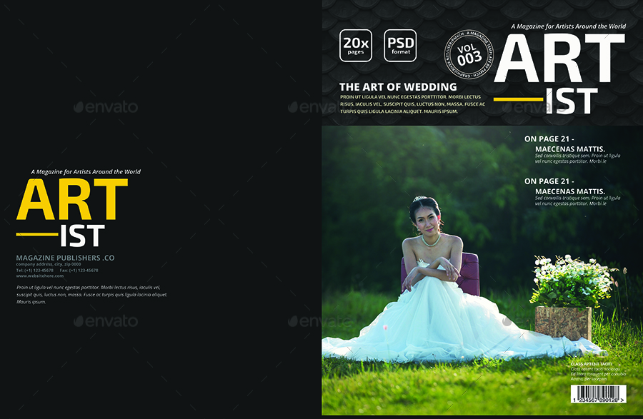 Art-ist Magazine Template V.3 in Magazine Templates - product preview 1
