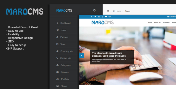 MaroCMS - Business CMS - CodeCanyon Item for Sale