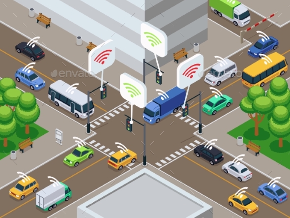 Vehicles with Infrared Sensor Device - Man-made Objects Objects