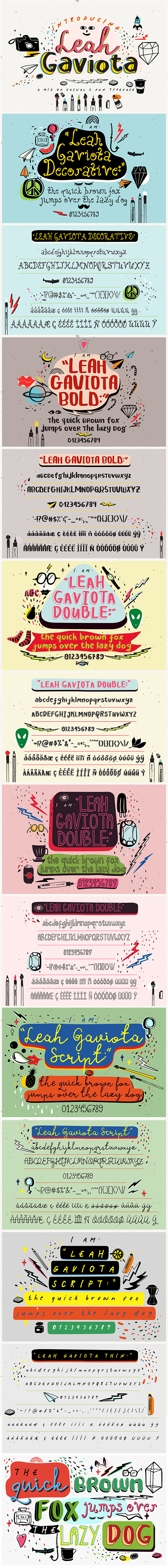Leah Gaviota - Script Fonts