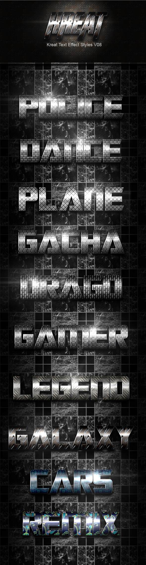 Kreat Text Effect Styles V08 - Text Effects Styles
