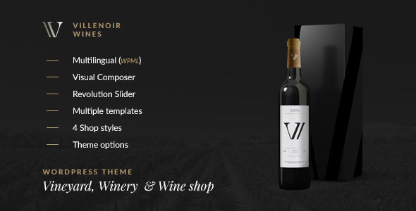 Villenoir - Vineyard, Winery & Wine Shop - Retail WordPress