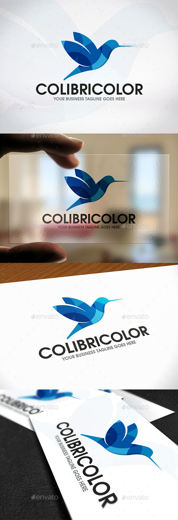Colibri Bird Logo Design - Animals Logo Templates