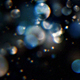 Abstract Dark Blue Digital Bokeh Background - VideoHive Item for Sale