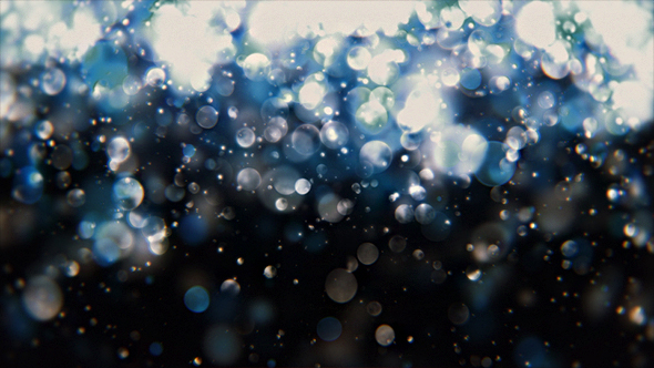 Abstract Dark Blue Digital Bokeh Background