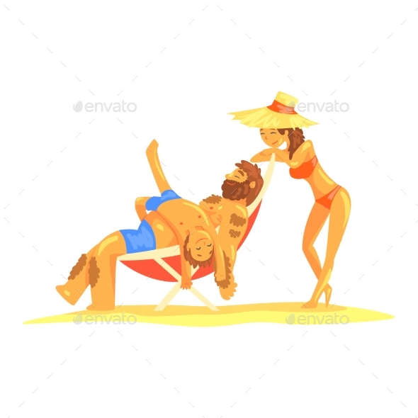 Family Having Fun on Summer Vacation - People Characters