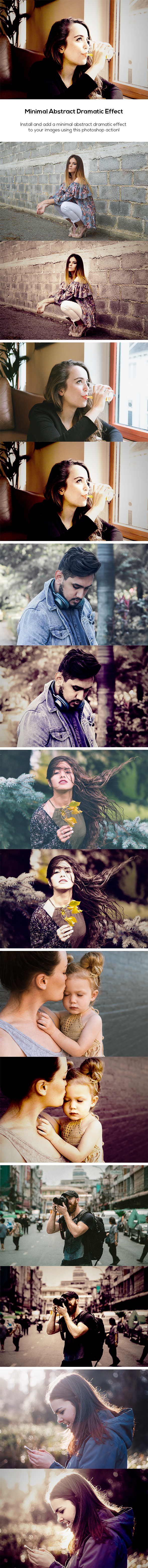 Minimal Abstract Dramatic Effect - Photo Effects Actions
