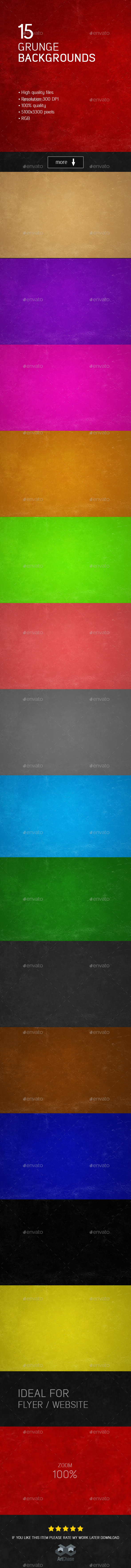 15 Grunge Backgrounds - Backgrounds Graphics