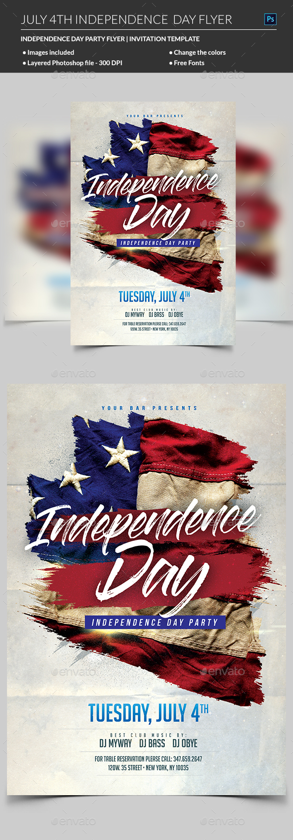 4th of July Flyer - Holidays Events