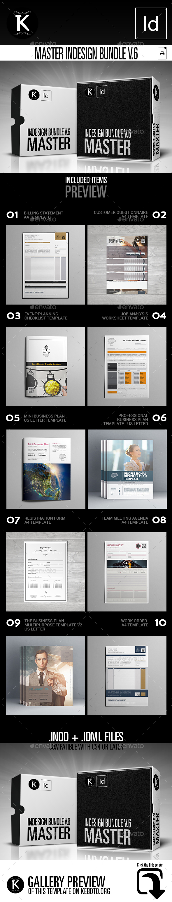 Master inDesign Bundle v.6 - Print Templates