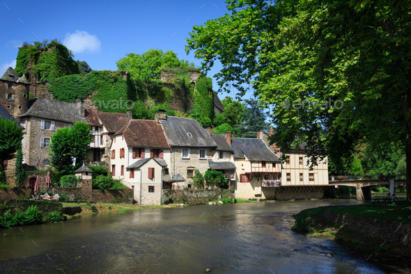Segur village in France - Stock Photo - Images