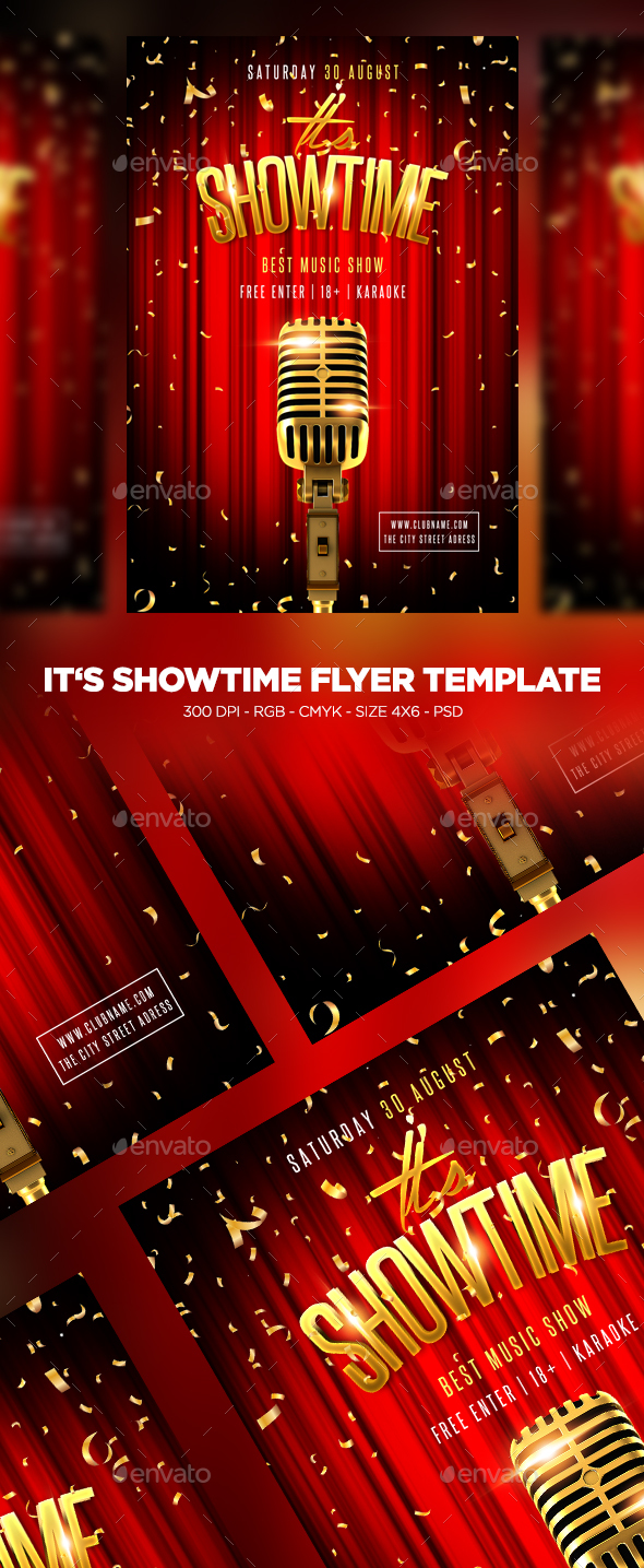 Its Showtime Flyer - Clubs & Parties Events