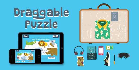 Draggable Puzzle - HTML5 Game - CodeCanyon Item for Sale