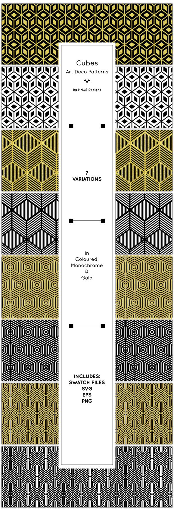 Cube Patterns - Textures / Fills / Patterns Illustrator