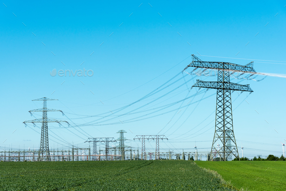 Relay station and transmission towers