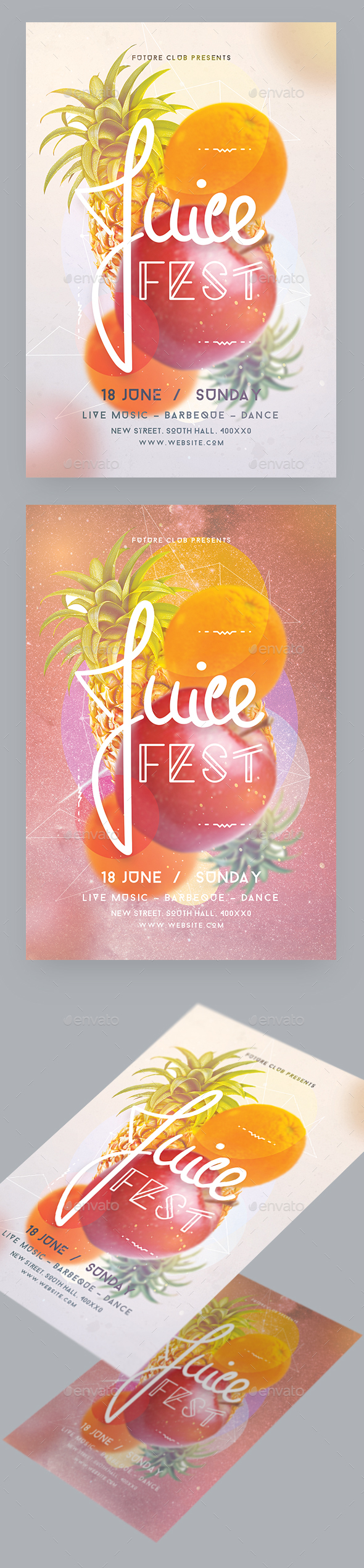 Juice Fest Party Flyer - Events Flyers